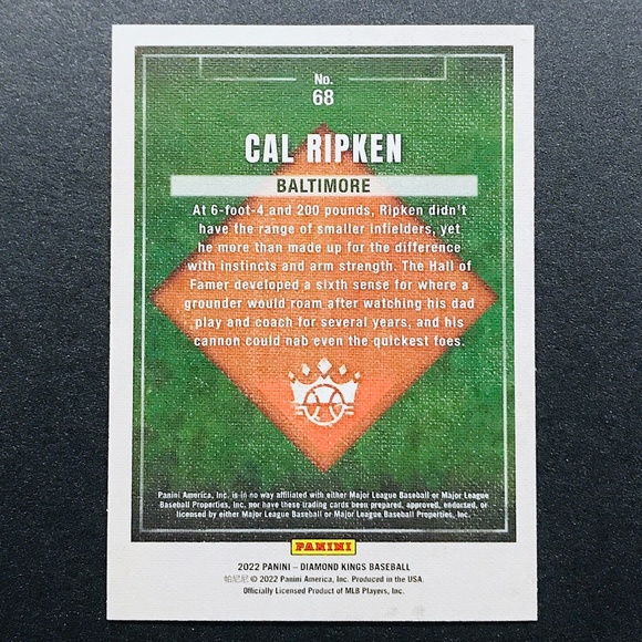 Cal Ripken - 2022 Diamond Kings #68 - Picture 2 of 2